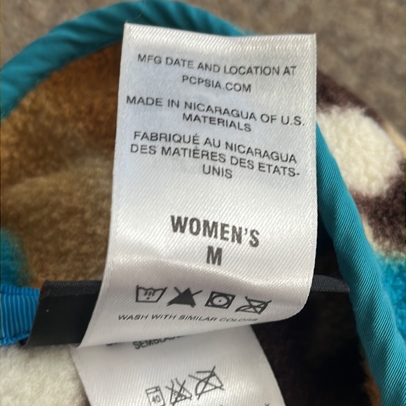 Patagonia Synchilla Snap-T Pullover Size M Guatemalan Tango Bear - Picture 6 of 9